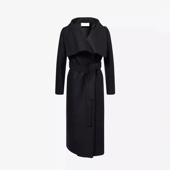 New HARRIS WHARF LONDON Volcano Long Pressed Wool Coat Size 42 IT - Picture 1 of 14